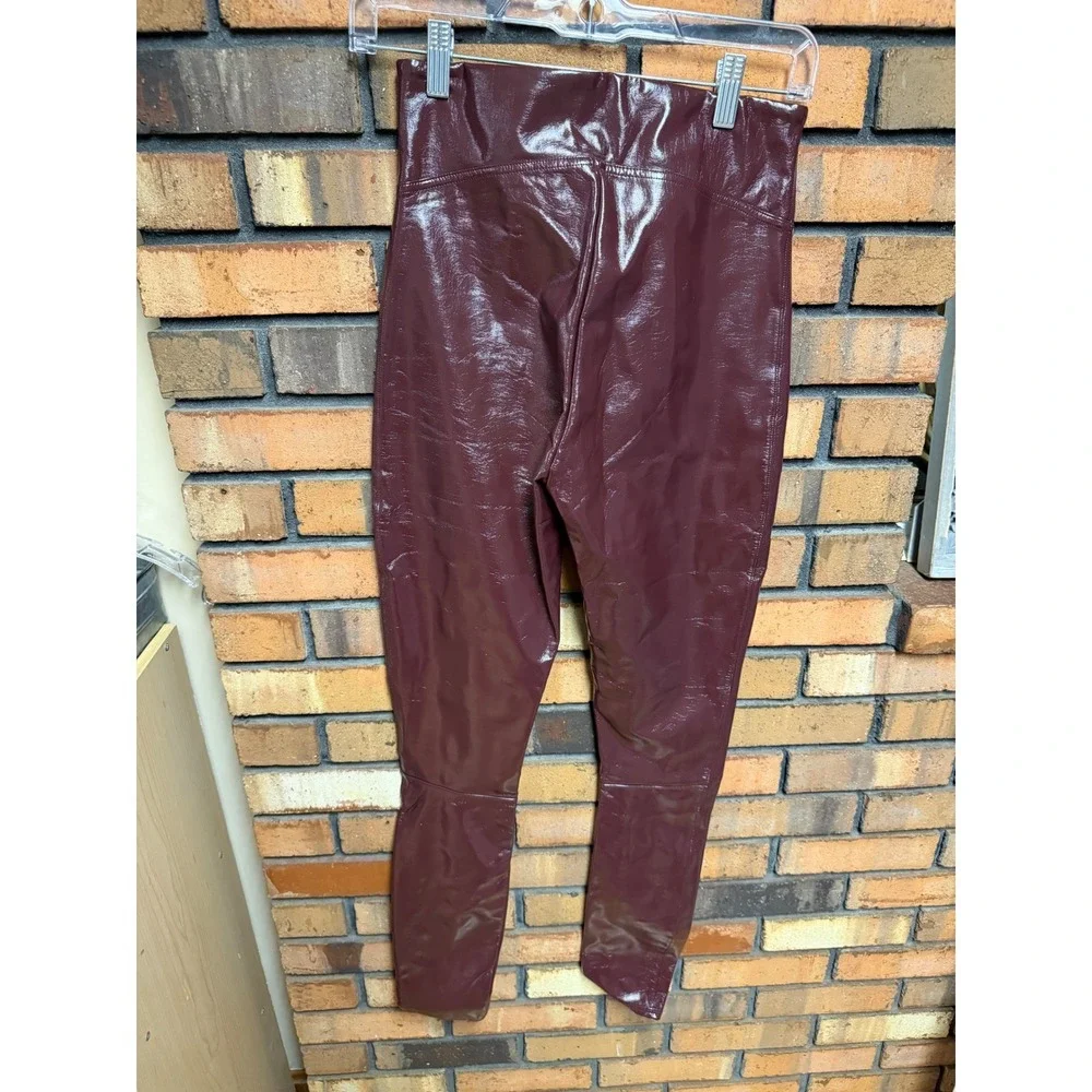 Spanx Faux Leather Patent Ruby Leggings